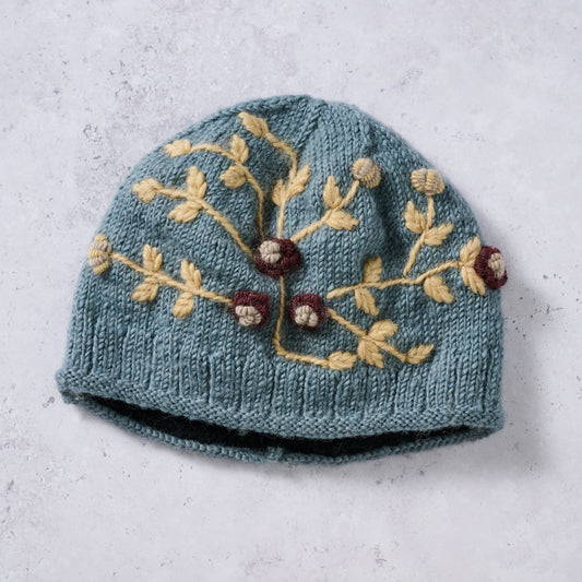 Gentle Flowers Embroidered Hat - Ten Thousand Villages