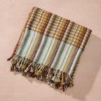 Arama Fringed Silk and Banana Fiber Throw