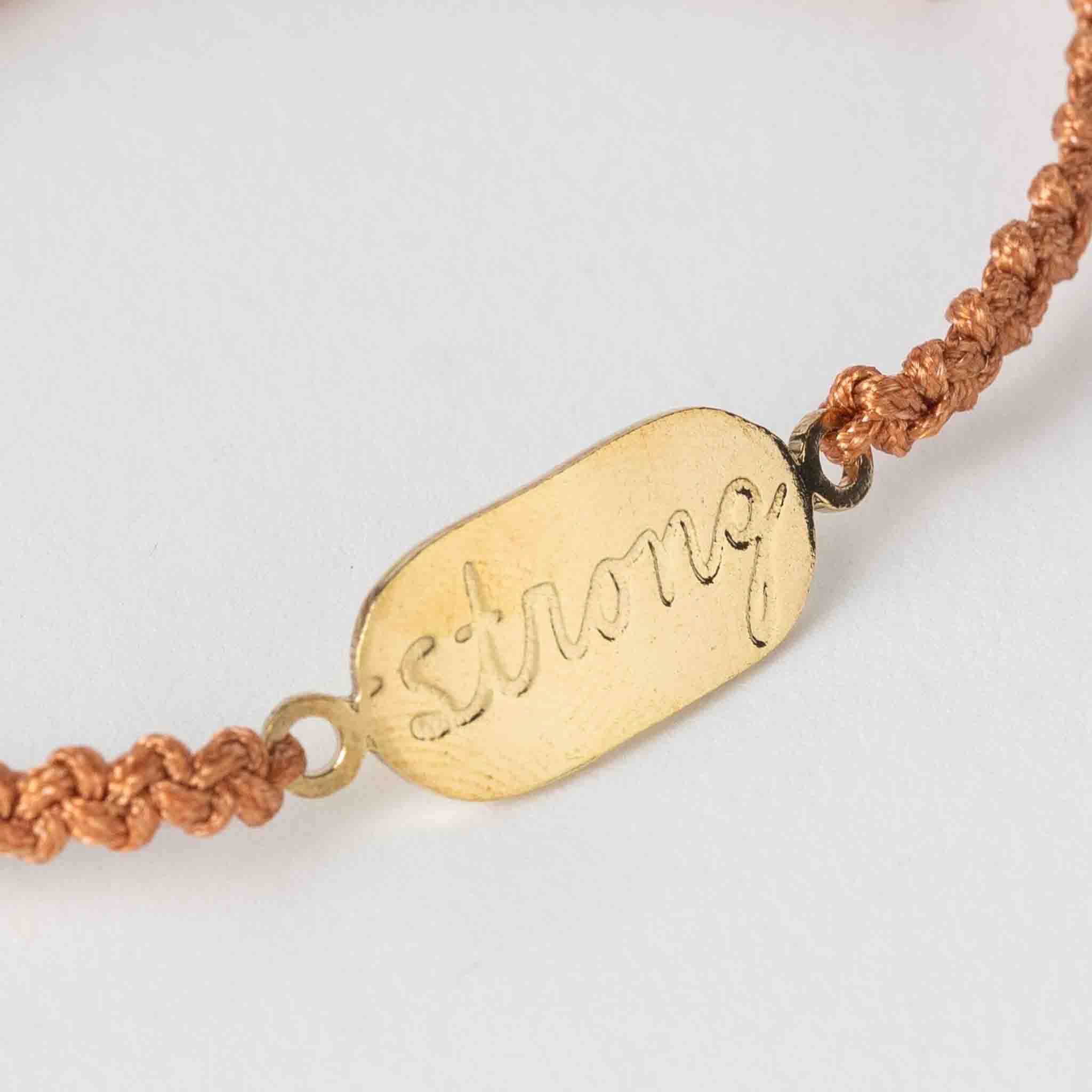 Affirmation Bracelet - You Are Strong - Default Title (5907090)