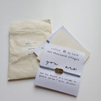 Bracelet affirmation FREE M/2 br/nylon adj blue