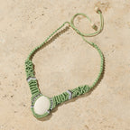 Chhaya Macrame and Bone Necklace