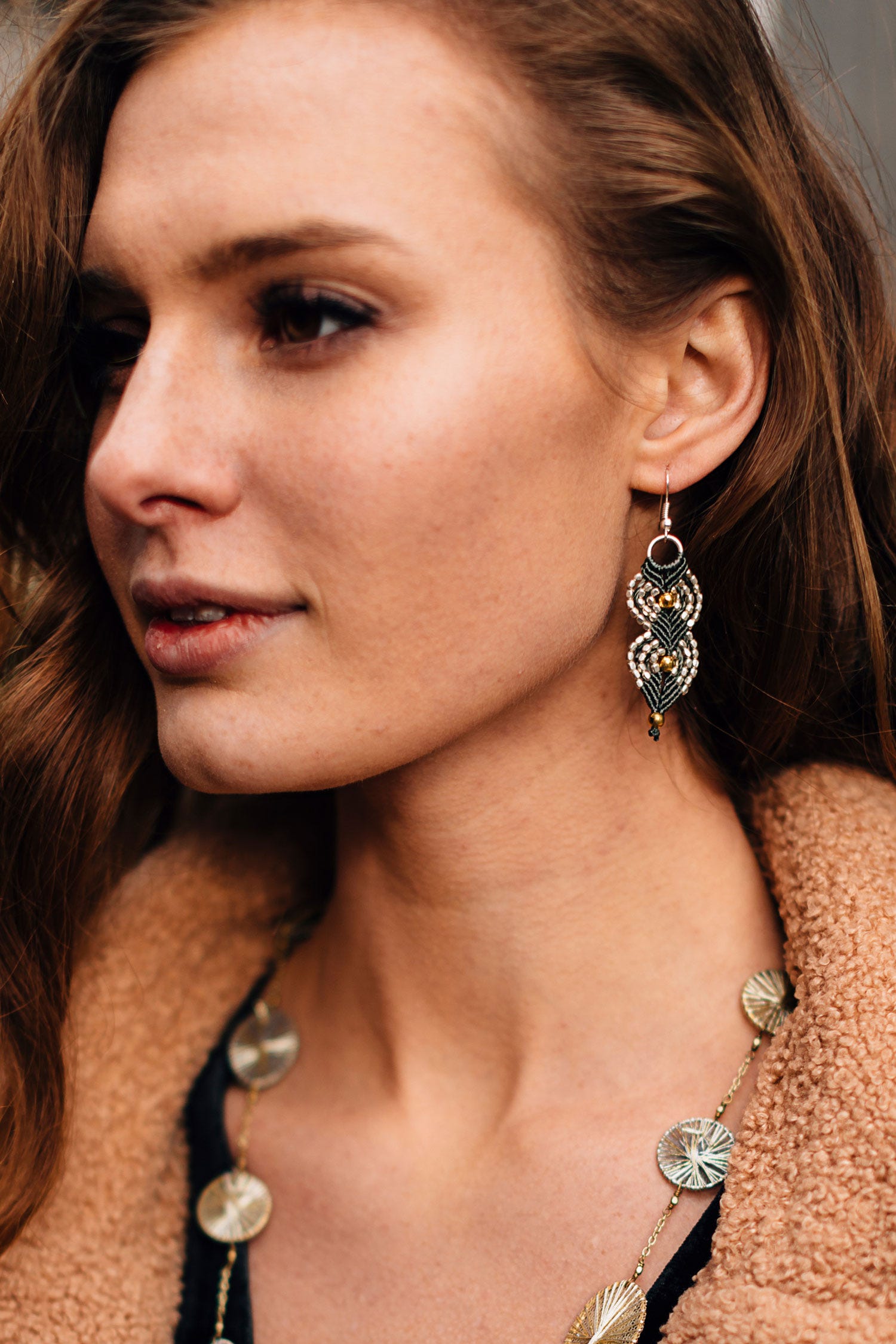 Earrings, "Enchanted Pathway"