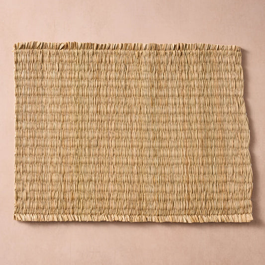 Narkata Woven Cattail Fringe Placemat