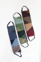 Neck wrap patchwork cotton/flax 16Lx6W asst
