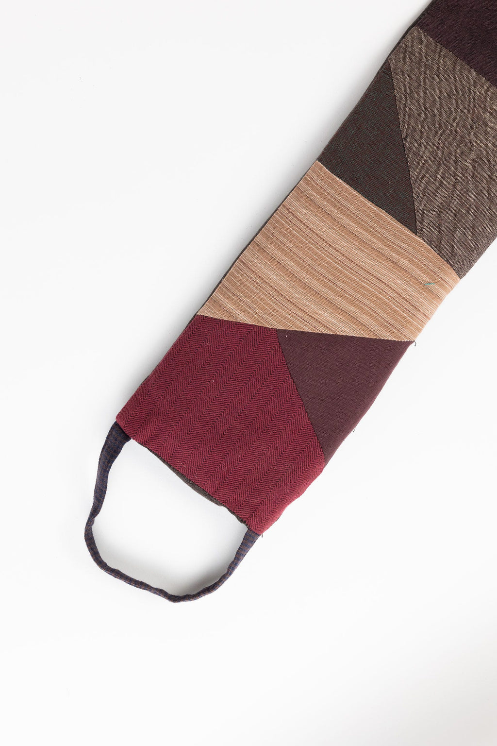 Neck wrap patchwork cotton/flax 16Lx6W asst