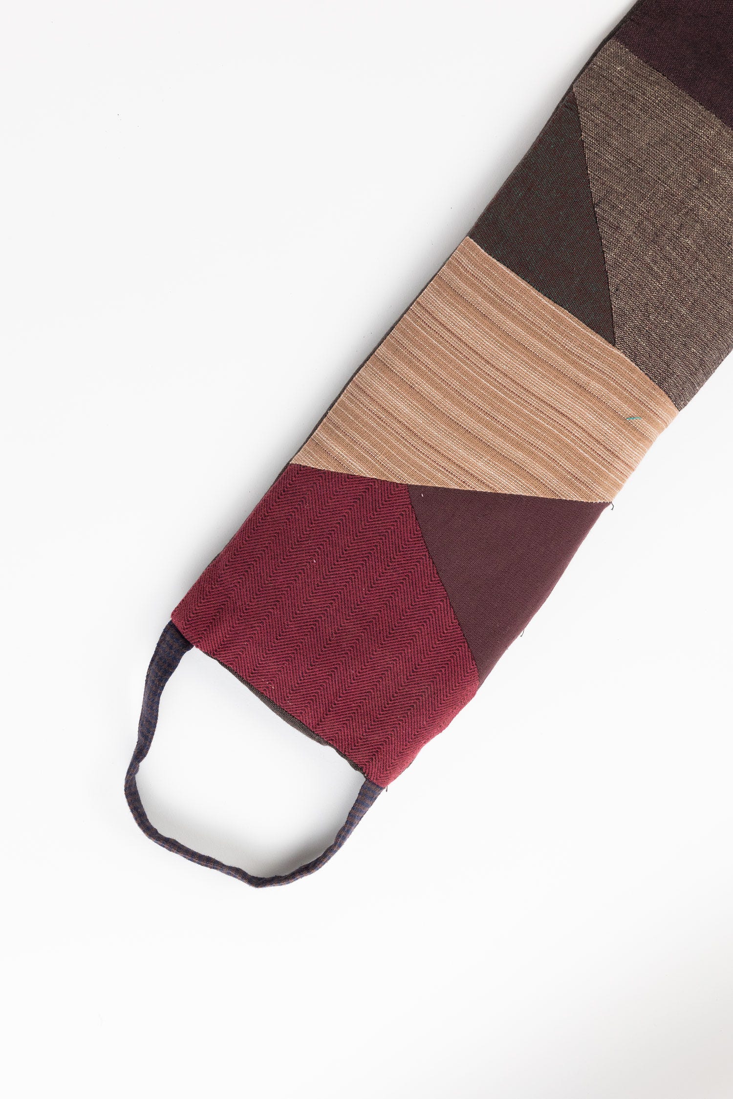 Neck wrap patchwork cotton/flax 16Lx6W asst