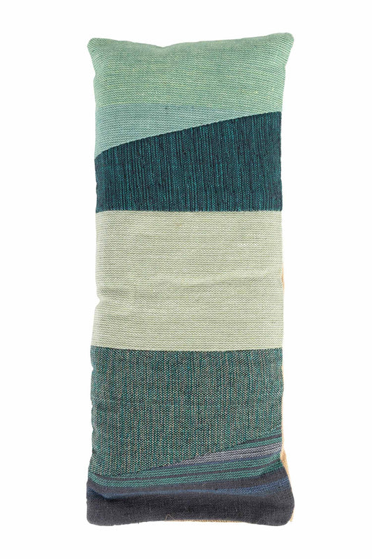 Eye pillow patchwork cotton/flax 9Lx4W asst
