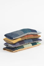 Eye pillow patchwork cotton/flax 9Lx4W asst