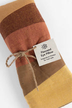 Eye pillow patchwork cotton/flax 9Lx4W asst