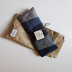 Eye pillow patchwork cotton/flax 9Lx4W asst