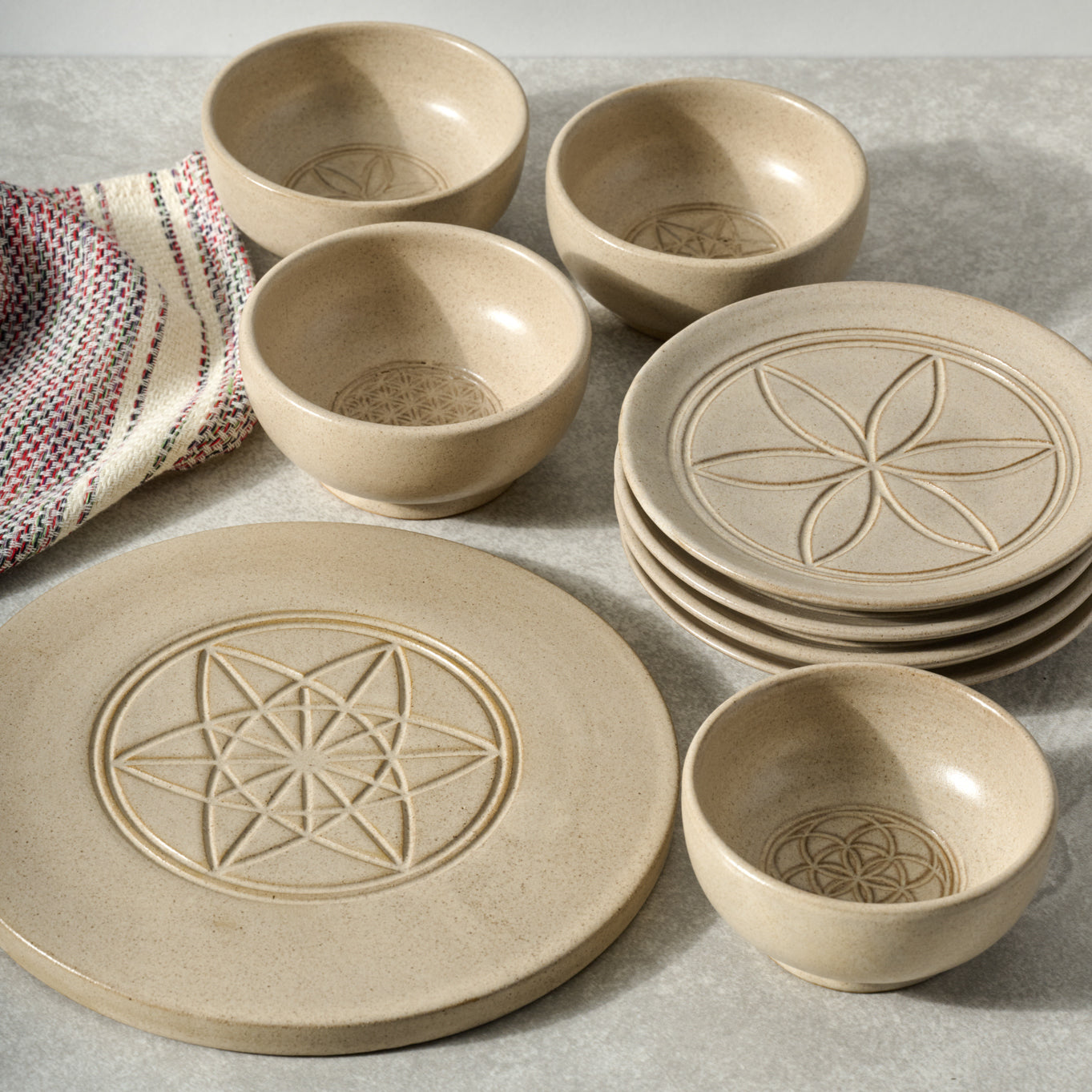 Sacred Geometry Ceramic Trivet - Ten Thousand Villages