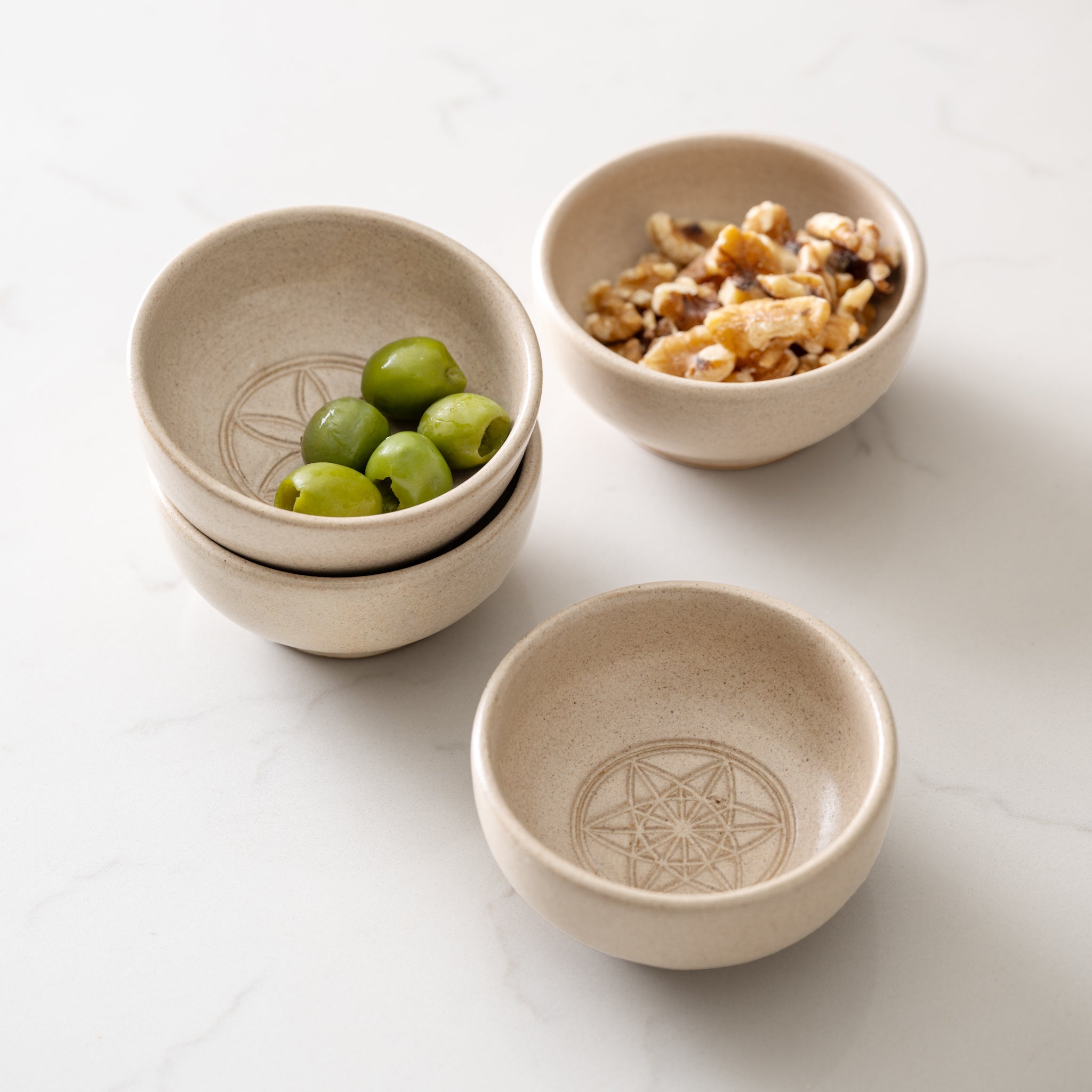 Sacred Geometry Dipping Bowl - Germ of Life - Ten Thousand Villages