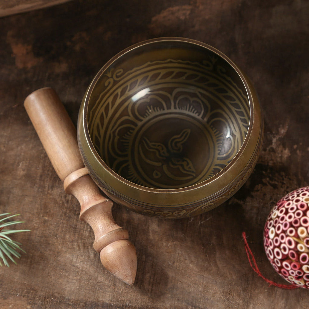 "Wisdom Eyes" Inscribed Singing Bowl