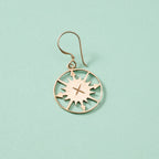 "Lazimpat" Compass Sun Earrings