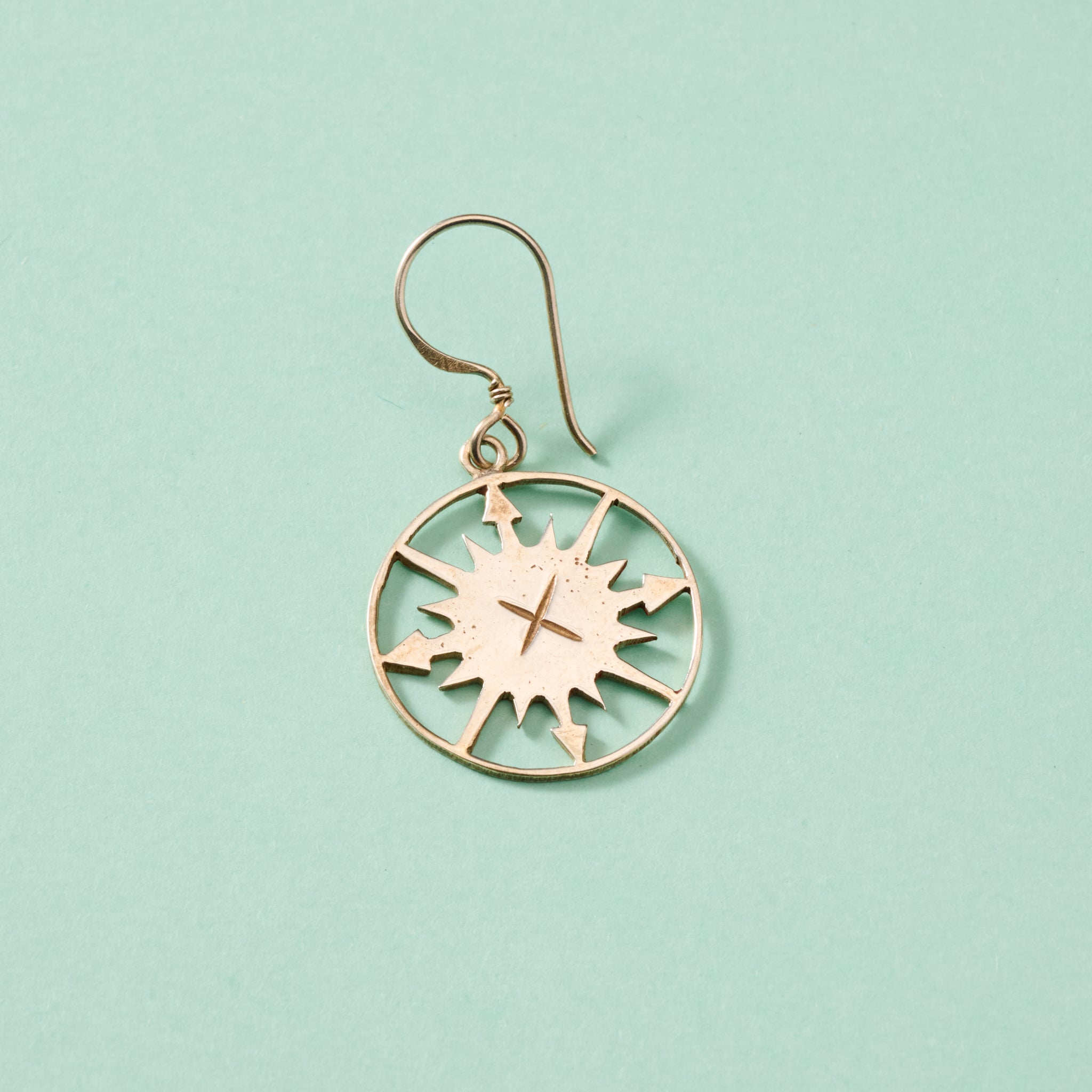 "Lazimpat" Compass Sun Earrings