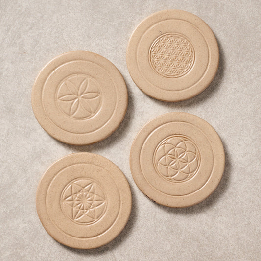 Sacred Geometry Ceramic Coasters