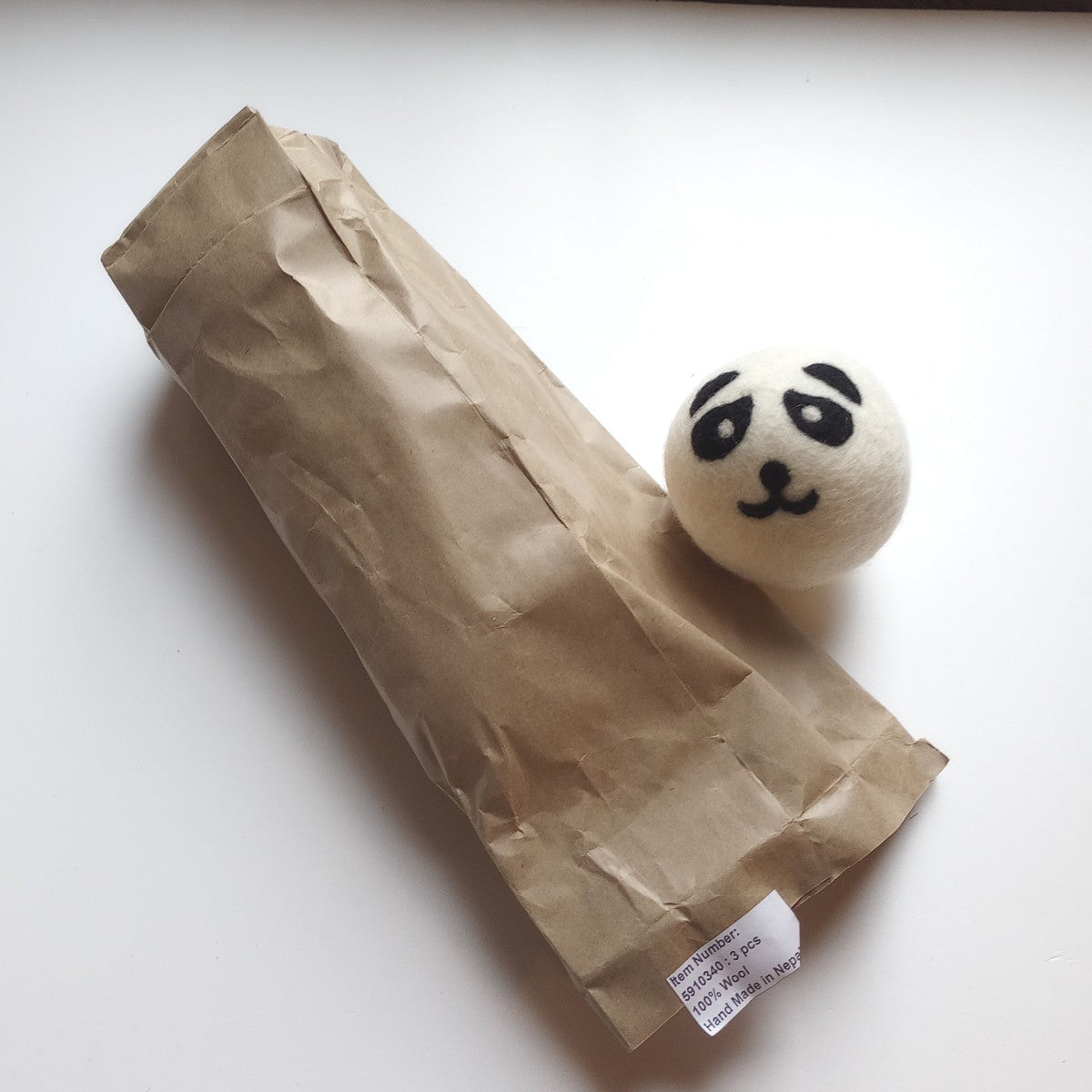 Eco Wool Dryer Ball - Panda