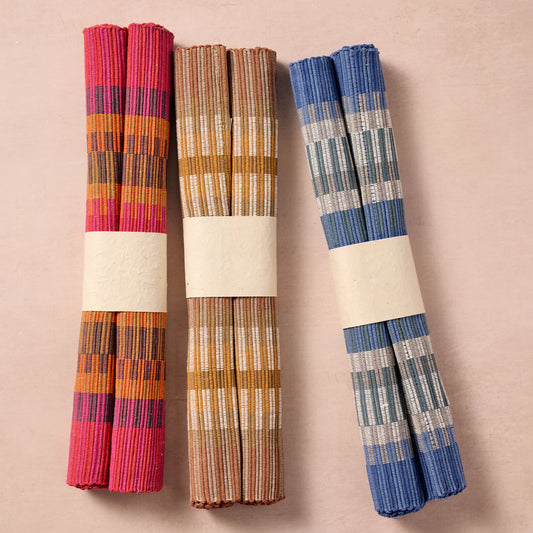 Khana Handloomed Cotton Placemat, Set of 2