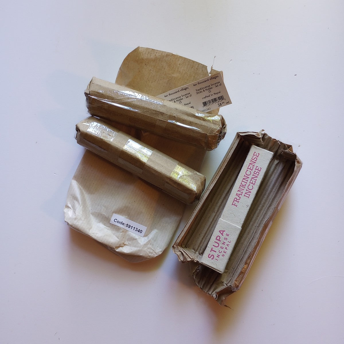 Incense frankincense M/3 ppr/incense 4L crm/pnk