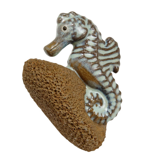 Foot scrubber seahorse M/3 brown/cream