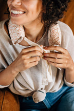 Wrap Take Care cotton/rice 18Lx4W cream/peach