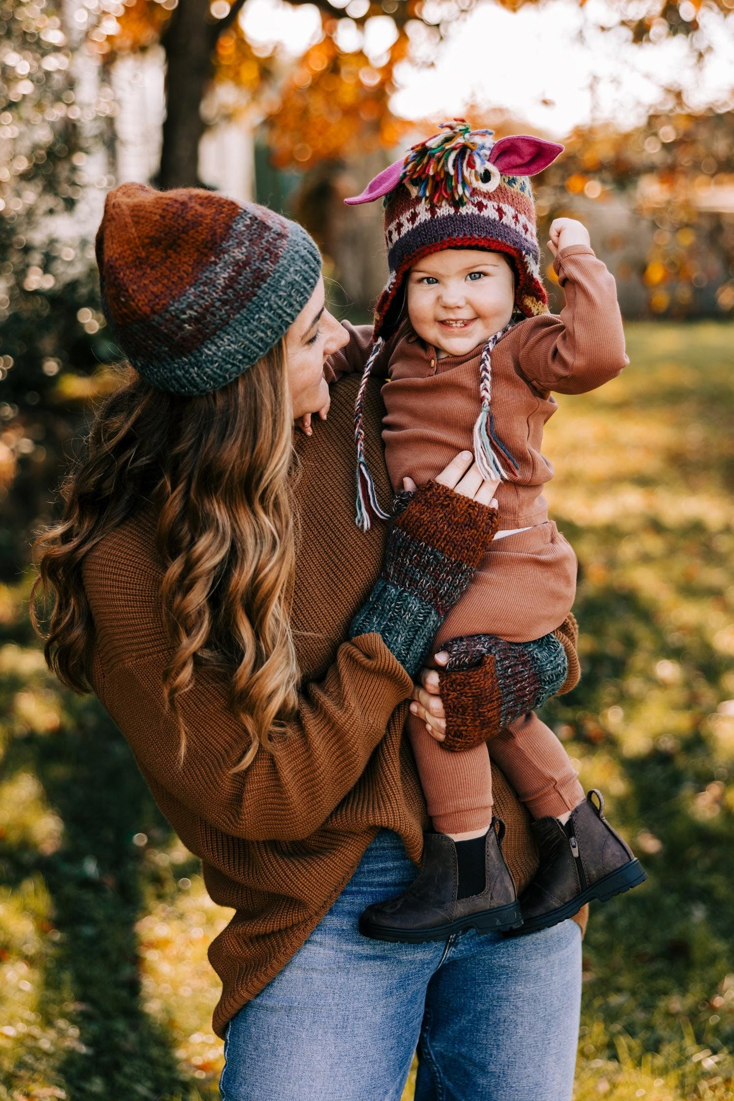 Hat monster f/child lined wool/polyester assorted