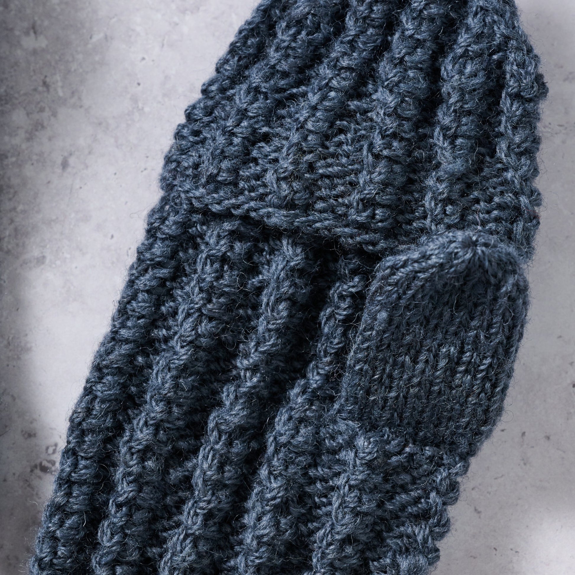 Winter Sky Ribbed Wool Convertible Mittens - Ten Thousand Villages