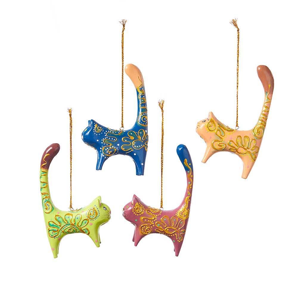 Party Cat Christmas Ornament