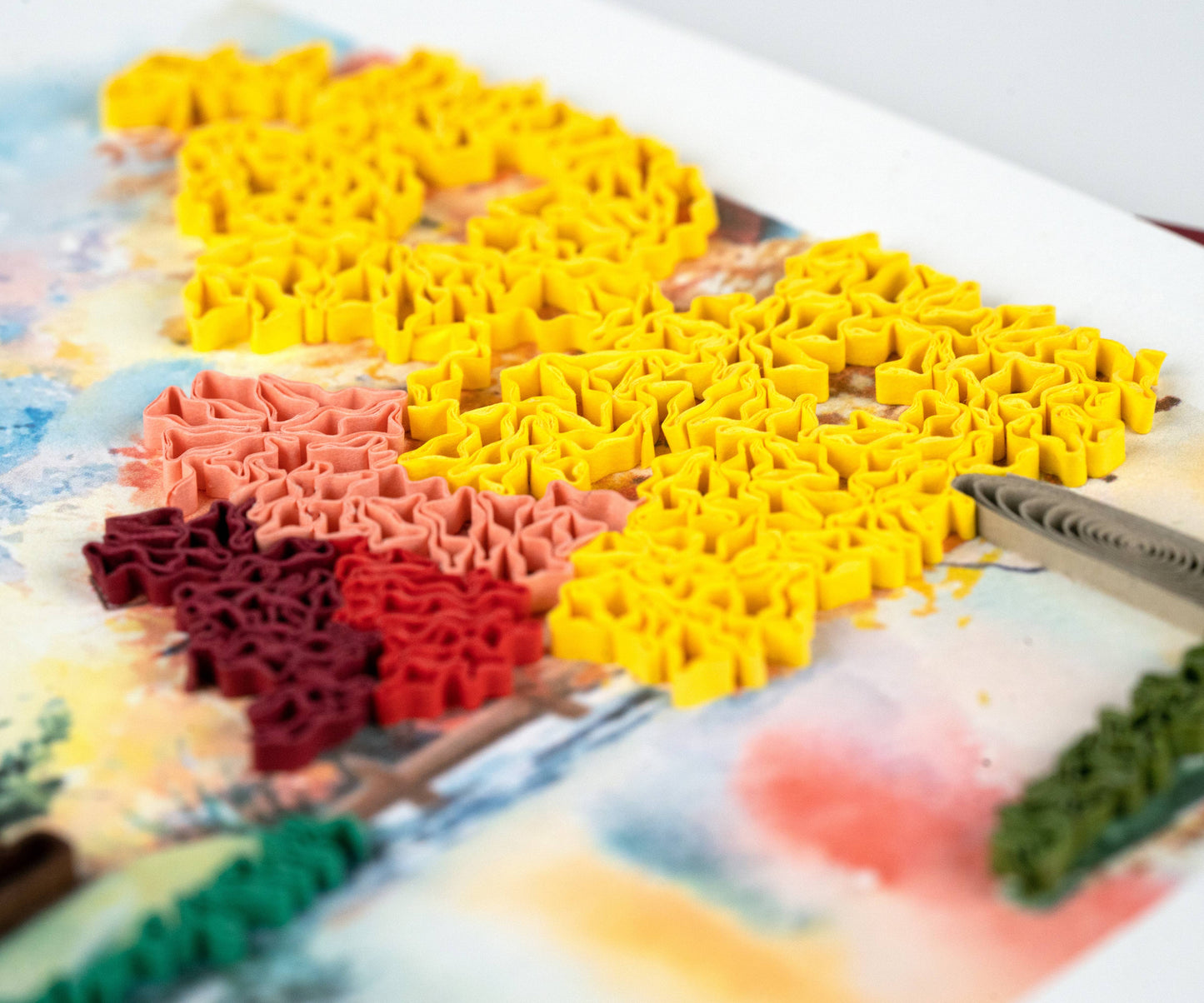 Quilled Greeting Card, “Cozy Autumn Cabin”