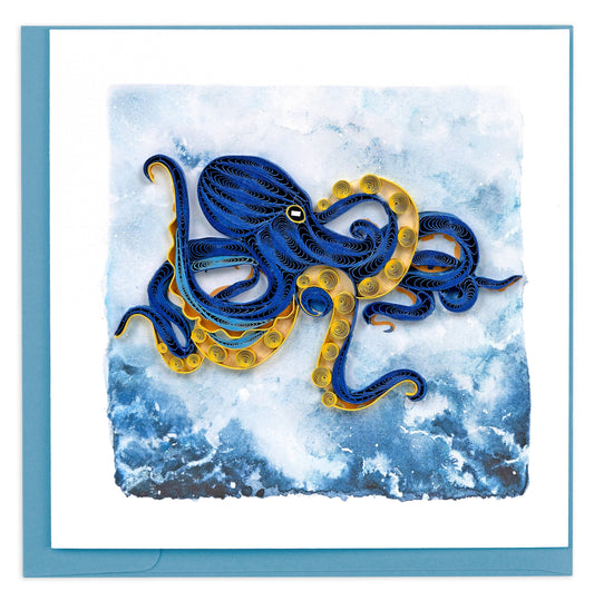 Quilled Greeting Card, "Deep Sea Octopus"