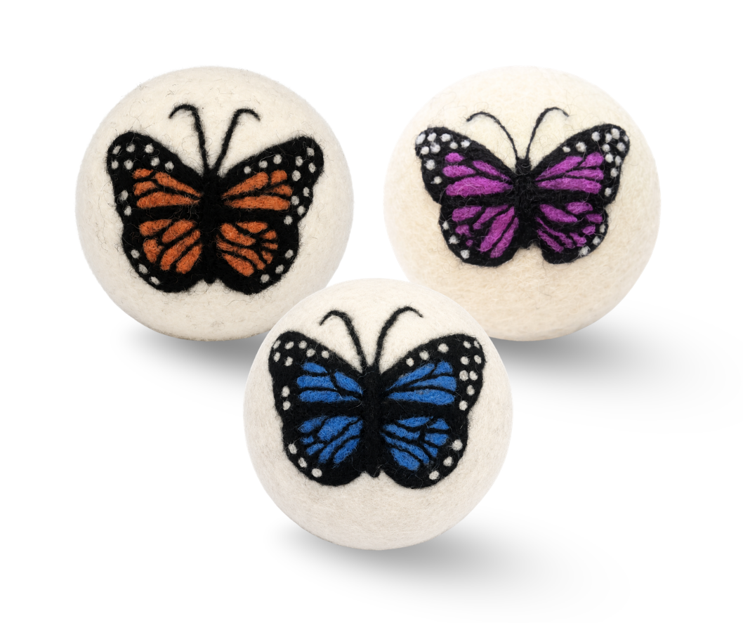 Butterfly: Eco Wool Dryer Balls Fair Trade