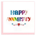 Quilled Greeting Card, "Happy Anniversary"