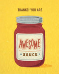 Recycled Paper Cards, "Awesome Sauce"