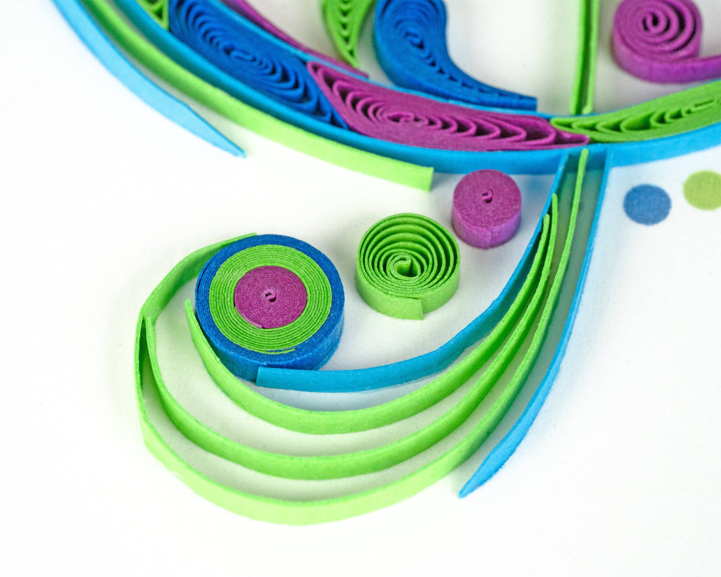 Quilled Greeting Card, "Treble Clef"