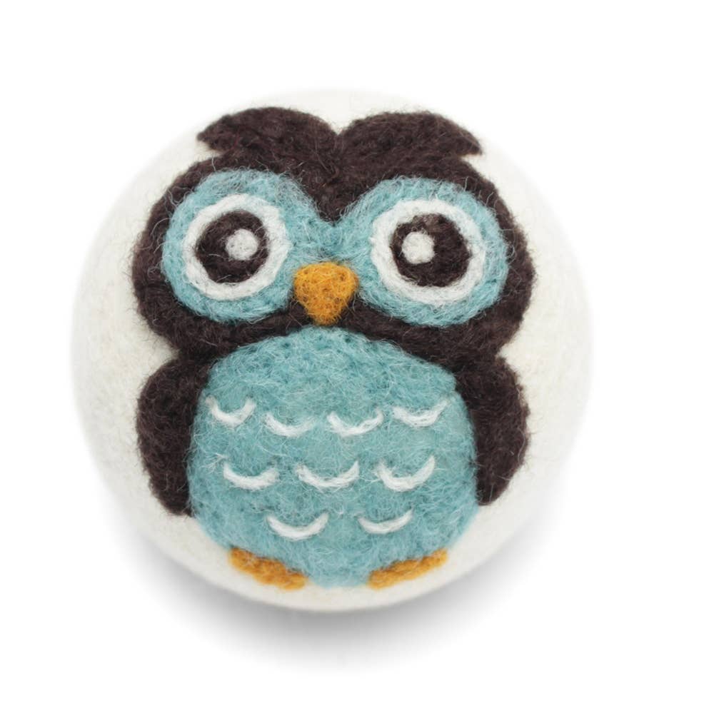 Eco Wool Dryer Balls, "Owls"