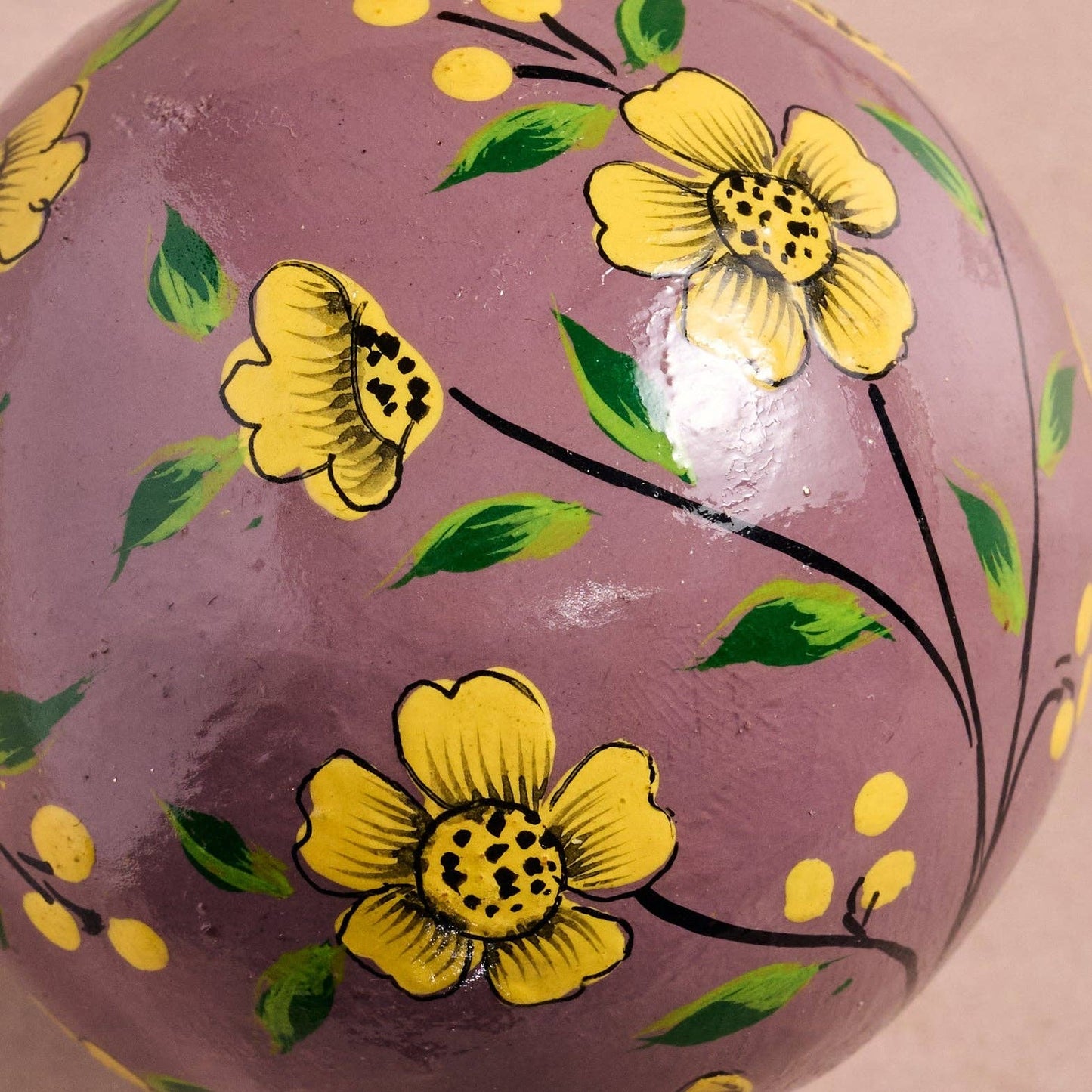 Garam Paper Mache Ball Ornament