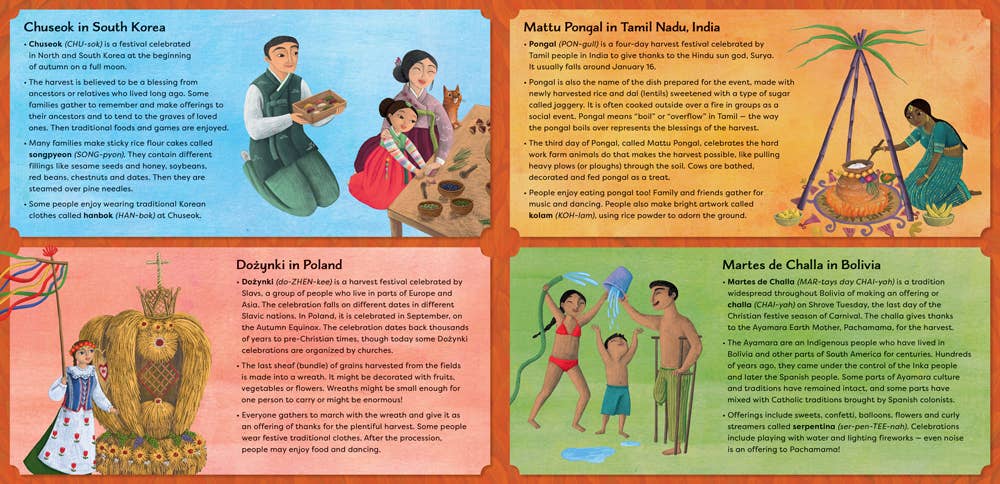 "Harvest Days: Giving Thanks Around the World" Picture Book