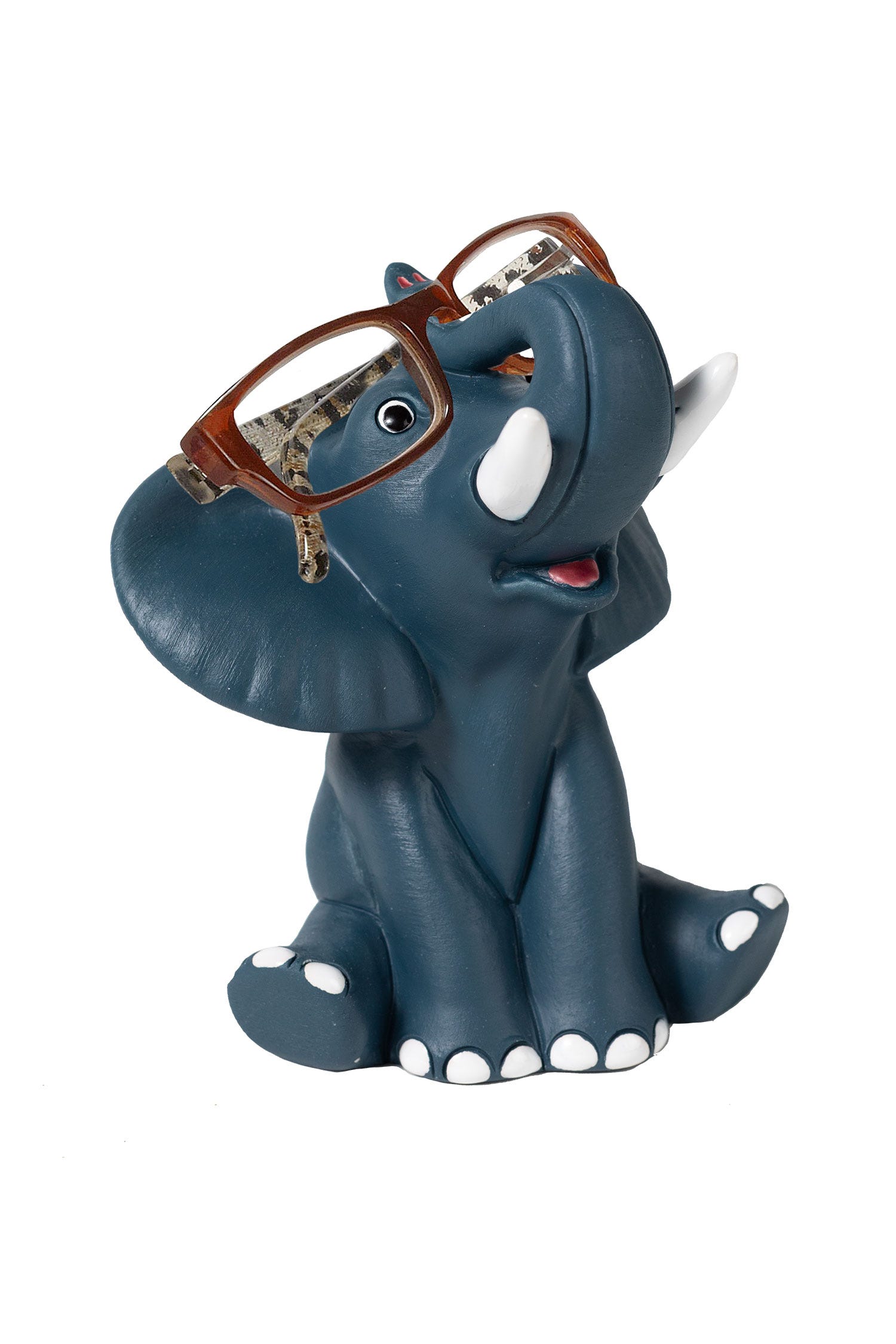 Eye glass hldr eleph 6H asst blue/gray