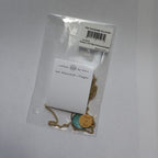 Necklace oval patina pend bronze/cppr 20L br/teal