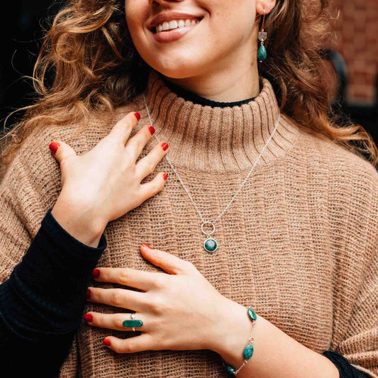 Isla Juntos Silver Pendant Necklace - Default Title (6109600)