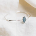 Bracelet marquis celestine/strlg adj silv/blu