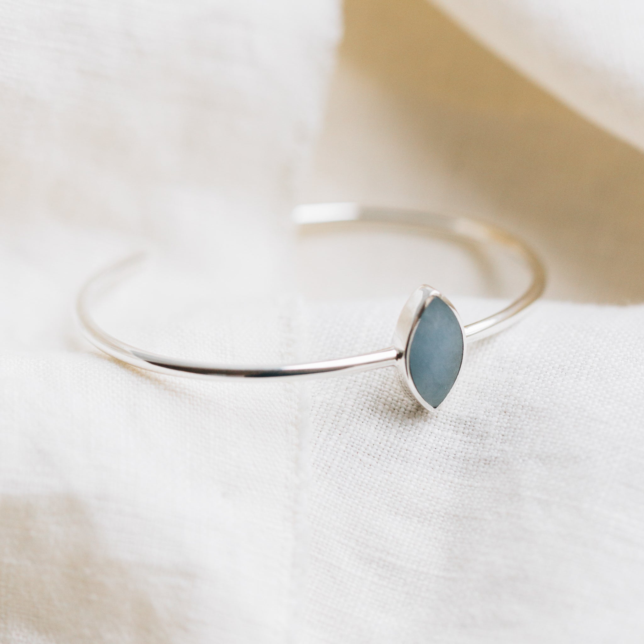 Bracelet marquis celestine/strlg adj silv/blu