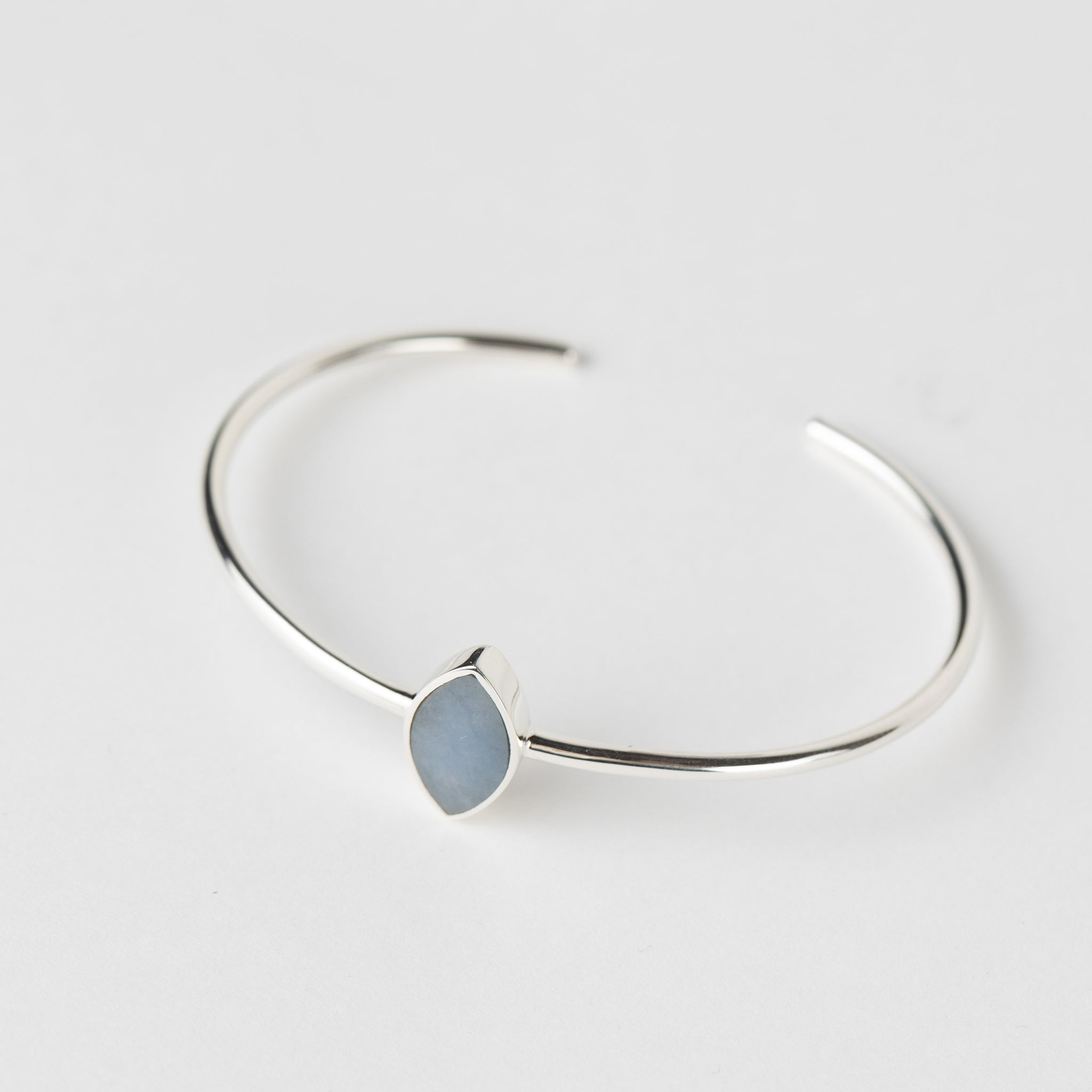 Bracelet marquis celestine/strlg adj silv/blu