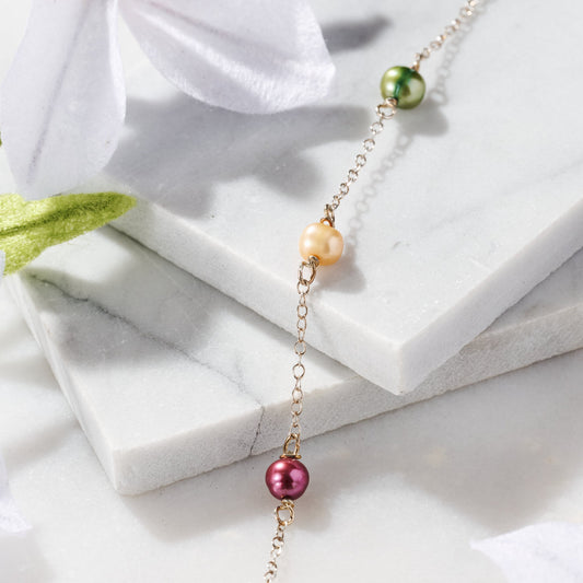 Munay Sterling Silver and Pearl Bracelet