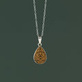 Carved Gourd Teardrop Pendant Necklace - Ten Thousand Villages