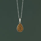 Carved Gourd Teardrop Pendant Necklace - Ten Thousand Villages