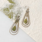 "Ayni" Serpentine Stone Earrings