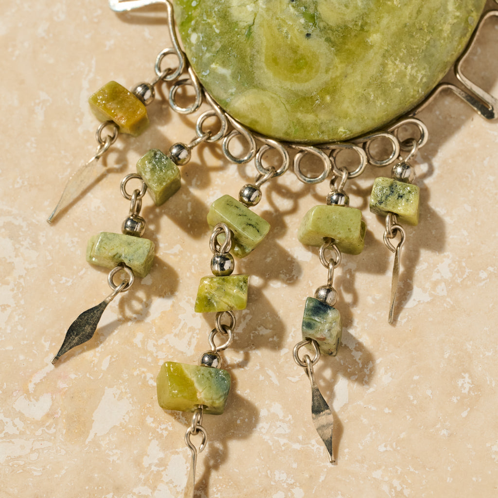 Waca Serpentine Stone Necklace