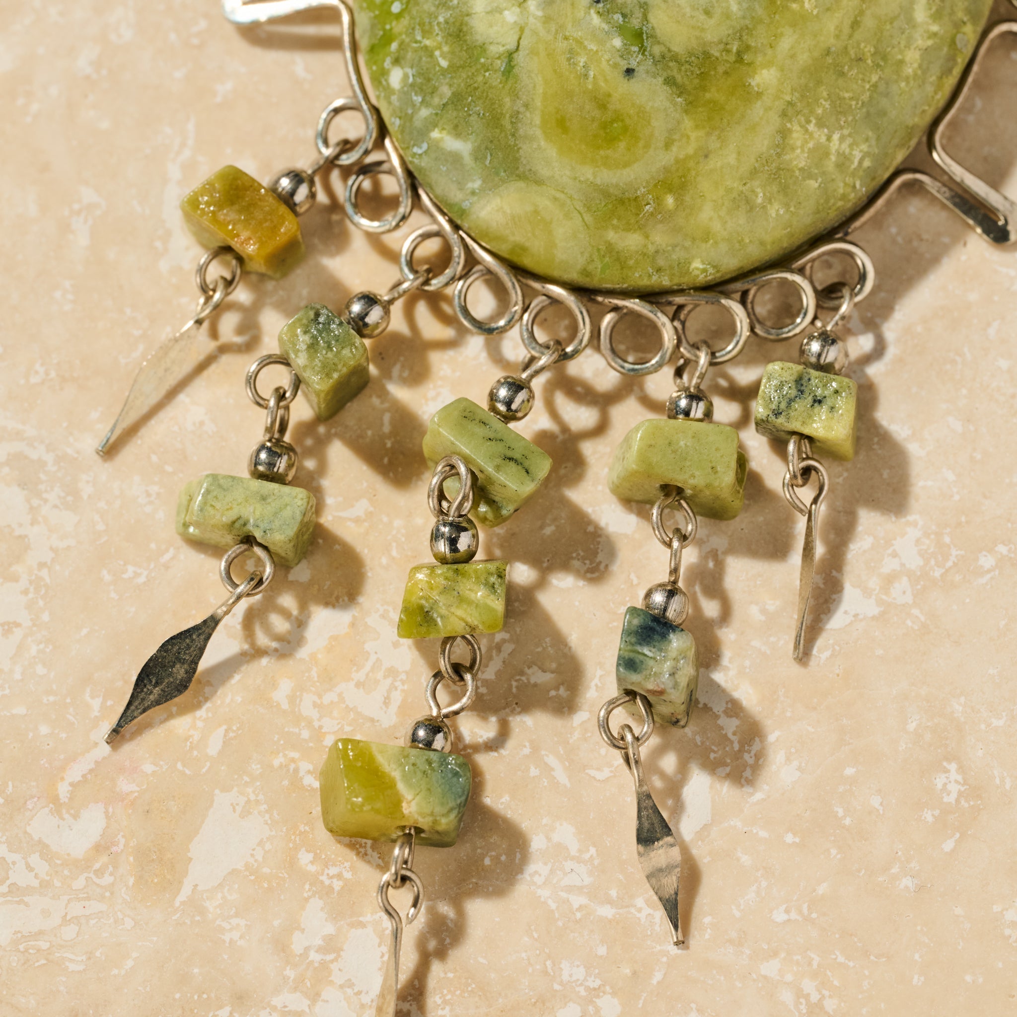 Waca Serpentine Stone Necklace