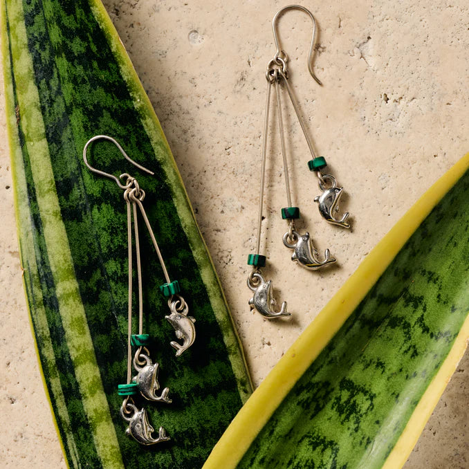 "Mancora Dolphin" Dangle Earrings